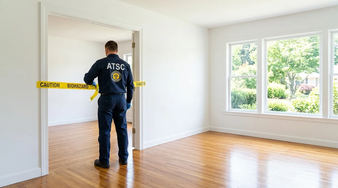 Certified biohazard cleanup crew performing Crime Scene Cleanup in Crestwood